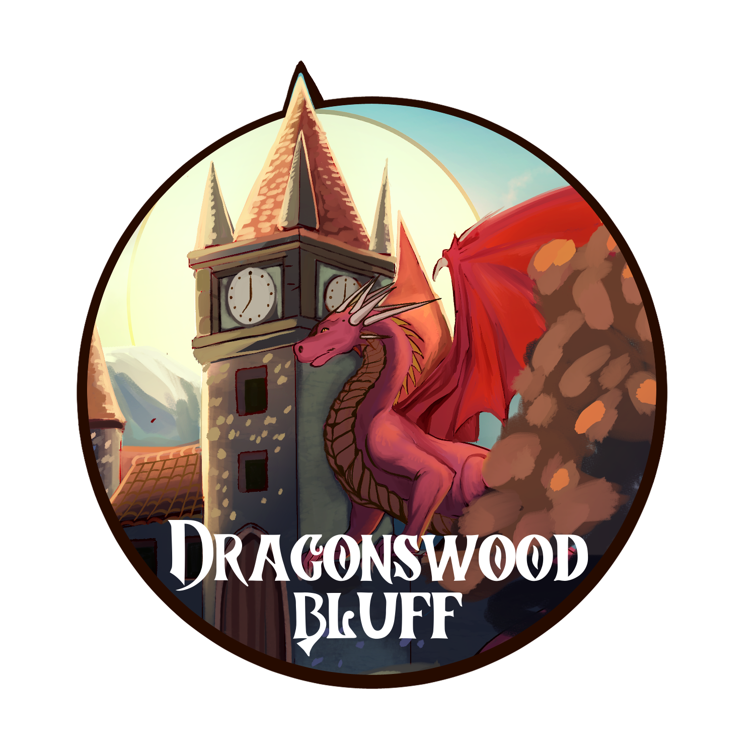 Dragonswood Bluff logo by Katie Bass